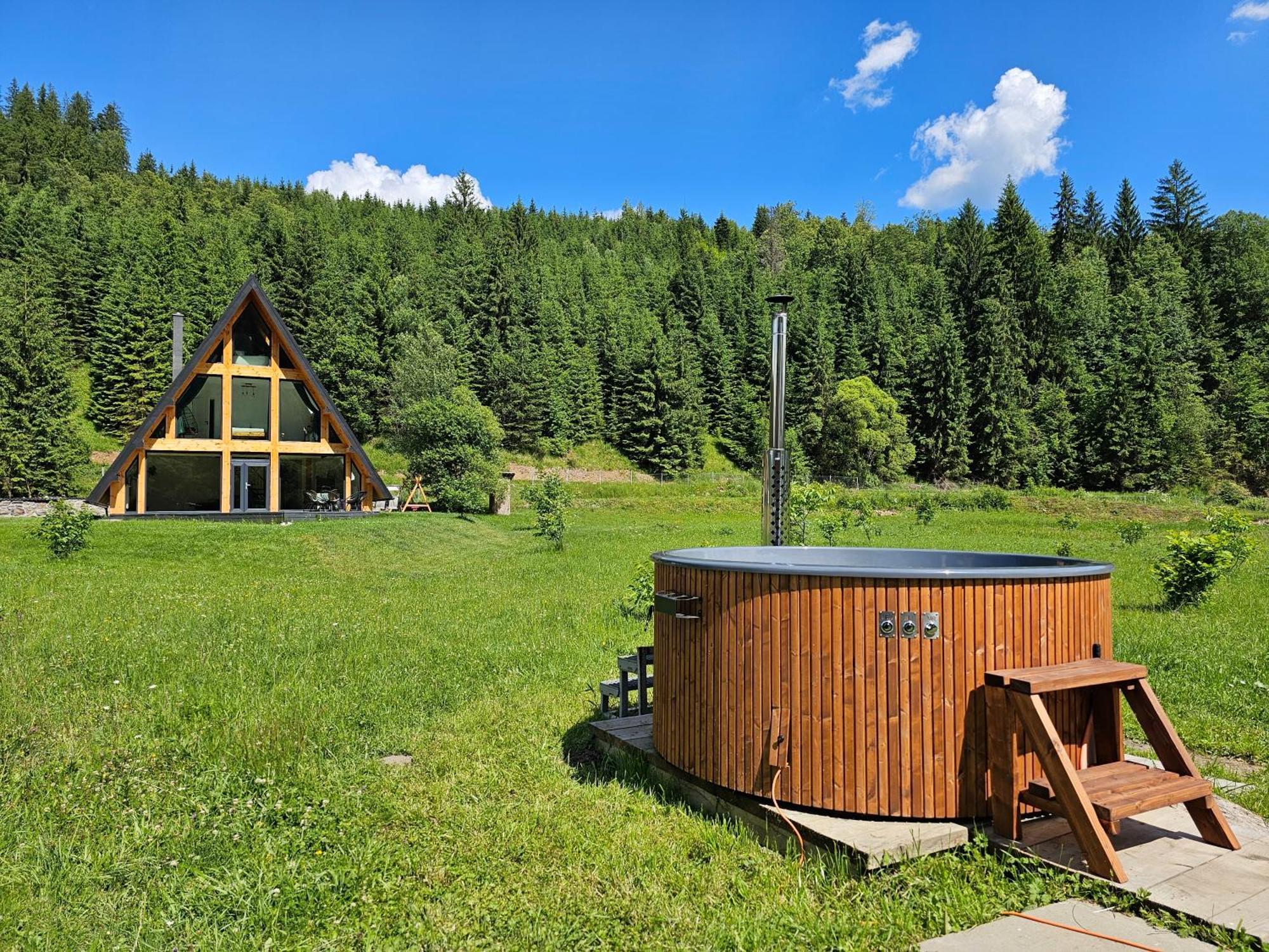 Cabana Cozy Cabin A Frame Topliţa Exteriör bild