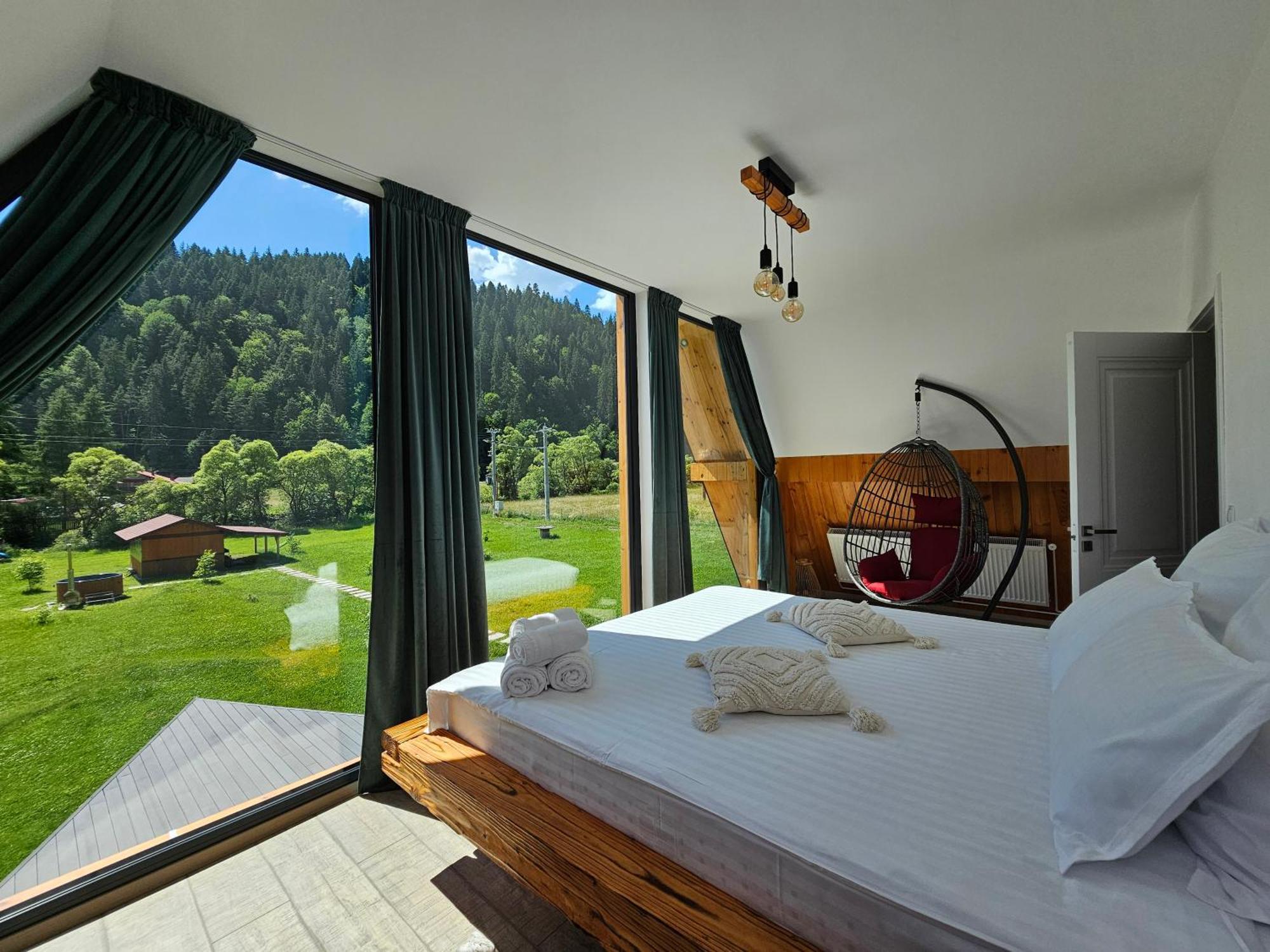 Cabana Cozy Cabin A Frame Topliţa Exteriör bild