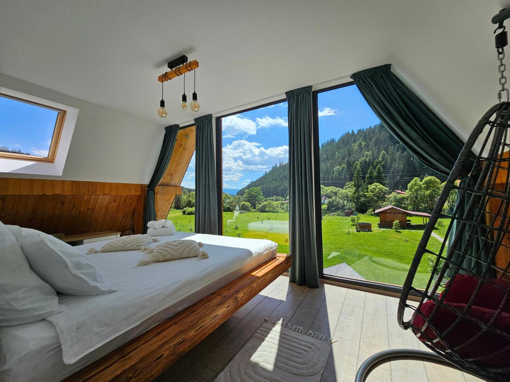 Cabana Cozy Cabin A Frame Topliţa Exteriör bild
