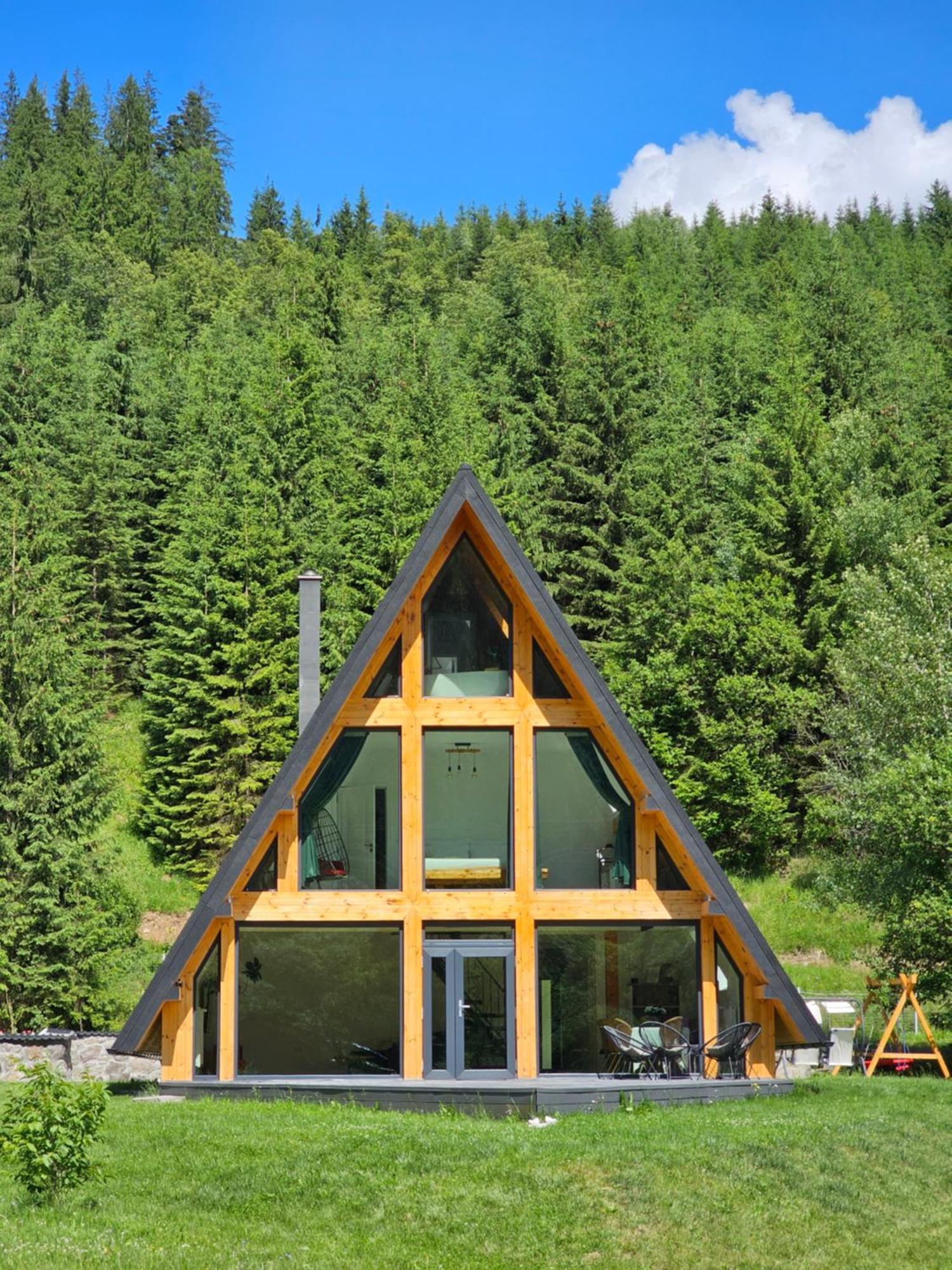 Cabana Cozy Cabin A Frame Topliţa Exteriör bild