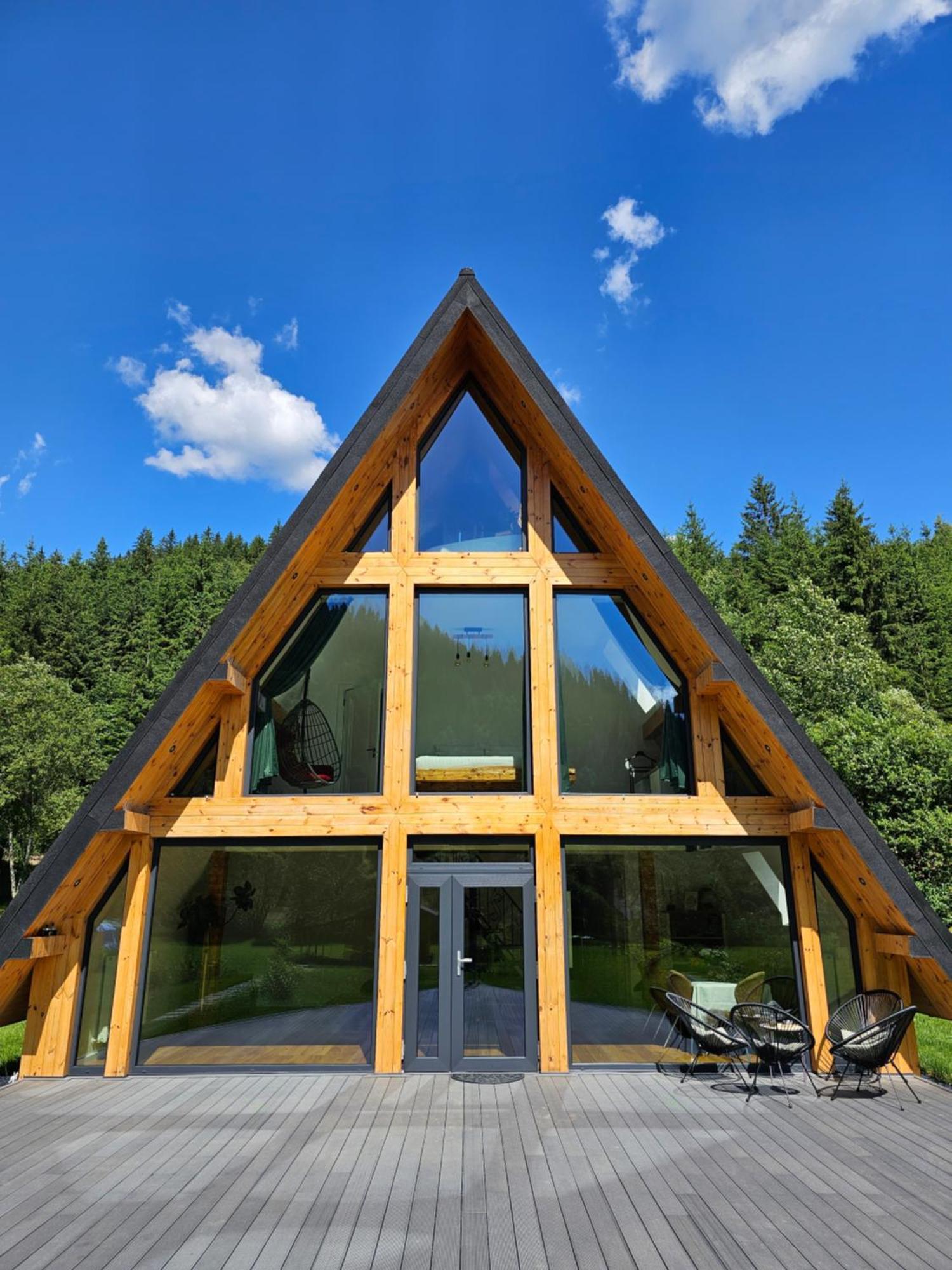 Cabana Cozy Cabin A Frame Topliţa Exteriör bild