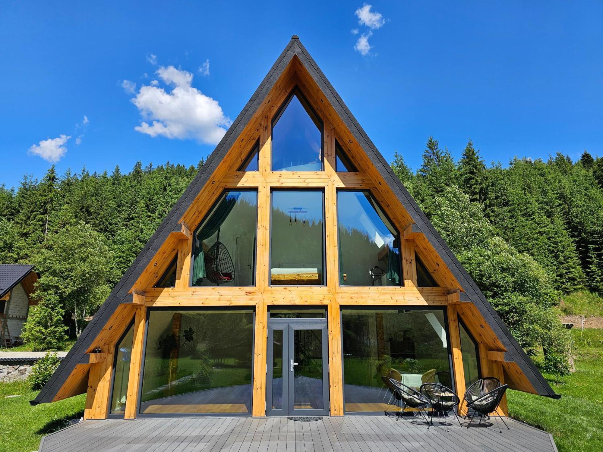 Cabana Cozy Cabin A Frame Topliţa Exteriör bild
