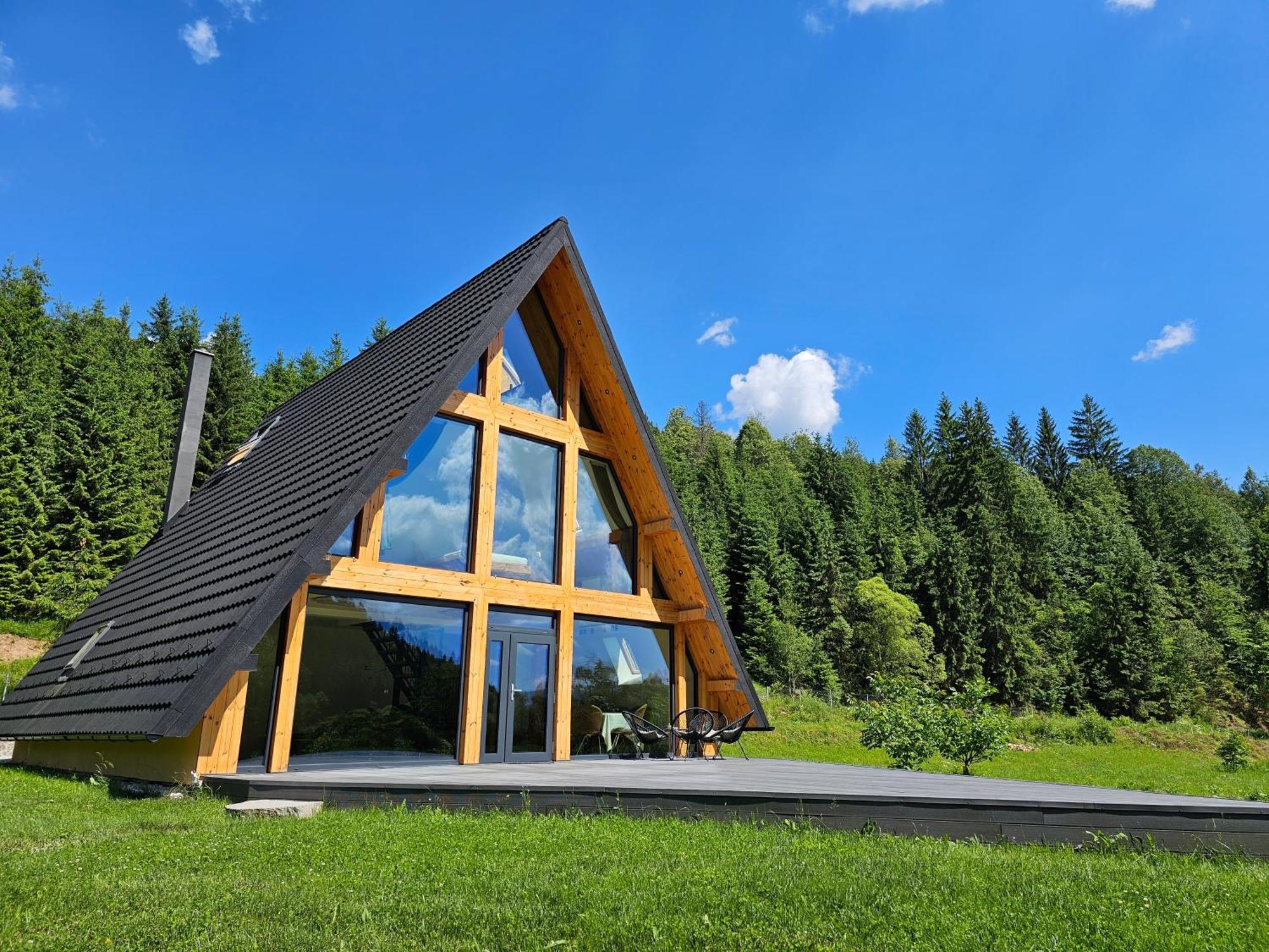 Cabana Cozy Cabin A Frame Topliţa Exteriör bild