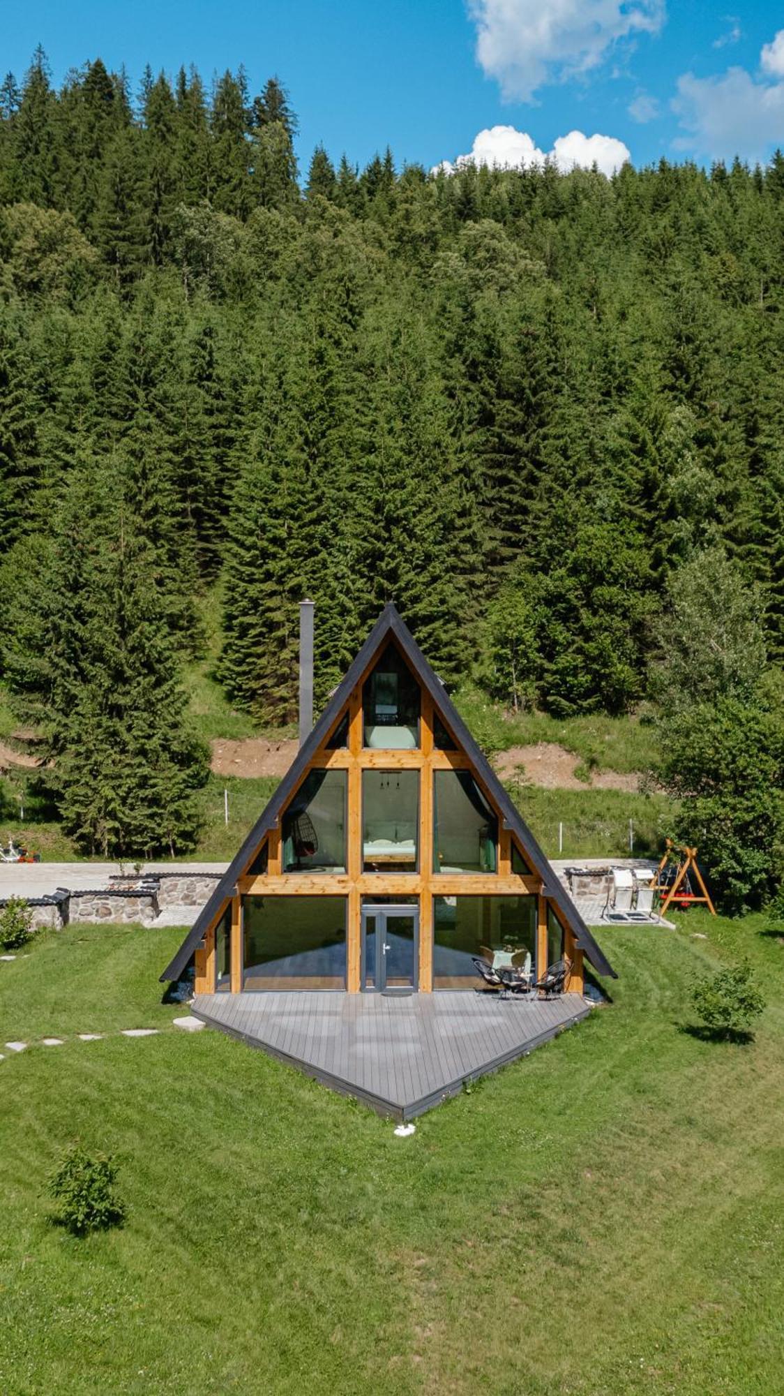 Cabana Cozy Cabin A Frame Topliţa Exteriör bild