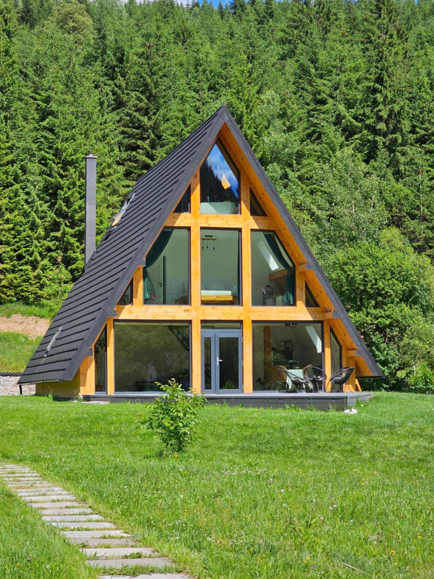 Cabana Cozy Cabin A Frame Topliţa Exteriör bild