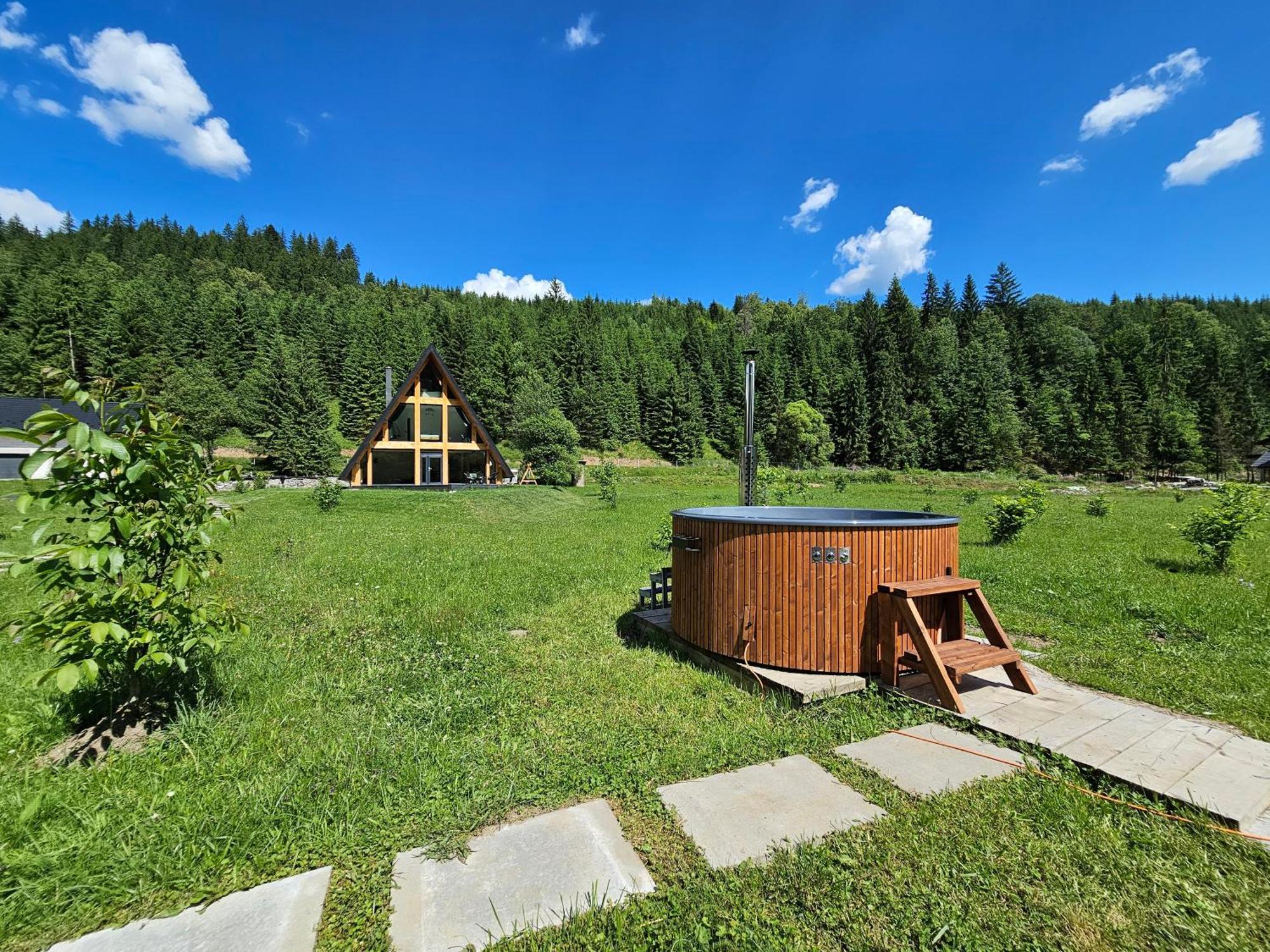 Cabana Cozy Cabin A Frame Topliţa Exteriör bild